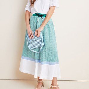 Charley Colorblocked A-Line Maxi Skirt SZ M